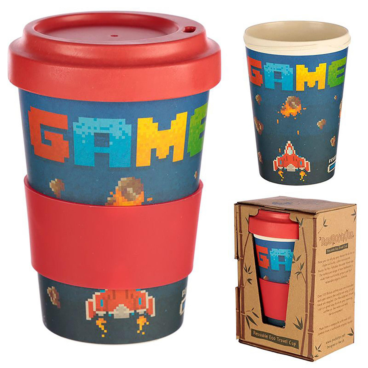 Game Over Bamboo Travel Mug Game Over Bamboo Travel Mug